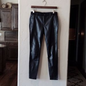 DKNY Vegan Faux Leather Skinny Pants Jeans